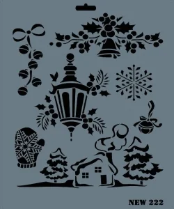 Supertrend Stencil Boyama Şablonu 25x35 cm. NEW-222