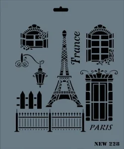 Supertrend Stencil Boyama Şablonu 25x35 cm. NEW-228