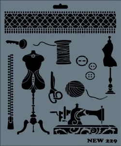 Supertrend Stencil Boyama Şablonu 25x35 cm. NEW-229