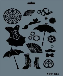 Supertrend Stencil Boyama Şablonu 25x35 cm. NEW-234