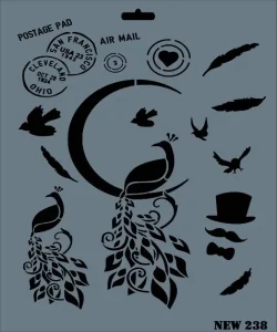 Supertrend Stencil Boyama Şablonu 25x35 cm. NEW-238