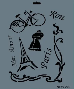 Supertrend Stencil Boyama Şablonu 25x35 cm. NEW-279