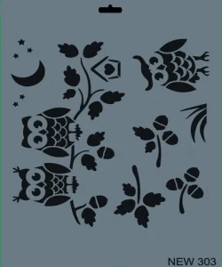 Supertrend Stencil Boyama Şablonu 25x35 cm. NEW-303