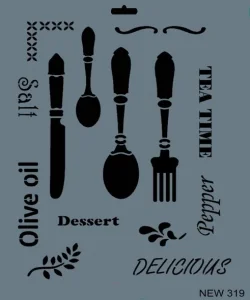 Supertrend Stencil Boyama Şablonu 25x35 cm. NEW-319