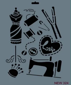 Supertrend Stencil Boyama Şablonu 25x35 cm. NEW-324