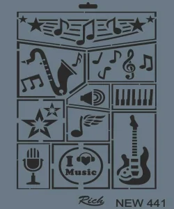 Supertrend Stencil Boyama Şablonu 25x35 cm. NEW-441