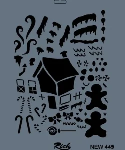 Supertrend Stencil Boyama Şablonu 25x35 cm. NEW-449