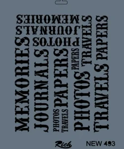 Supertrend Stencil Boyama Şablonu 25x35 cm. NEW-493