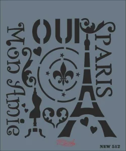 Supertrend Stencil Boyama Şablonu 25x35 cm. NEW-512