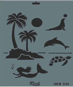 Supertrend Stencil Boyama Şablonu 25x35 cm. NEW-532