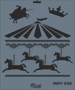 Supertrend Stencil Boyama Şablonu 25x35 cm. NEW-558