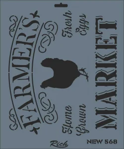 Supertrend Stencil Boyama Şablonu 25x35 cm. NEW-568