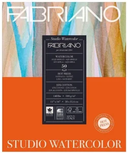 Supertrend Studio Watercolor Sulu Boya Defteri Blok Sıcak Baskı - Düz Doku 300 gr. 28x36 cm. 50 yaprak