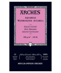 Supertrend Sulu Boya Defteri Blok Sıcak Baskı - Düz Doku 300 gr. 15x21 cm. 12 Yaprak