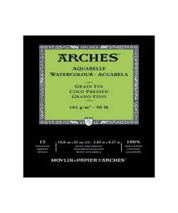 Supertrend Sulu Boya Defteri Blok Soğuk Baskı - Orta Doku 185 gr. 15x21 cm. 15 Yaprak