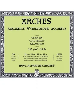 Supertrend Sulu Boya Defteri Blok Soğuk Baskı - Orta Doku 185 gr. 31x41 cm. 20 Yaprak