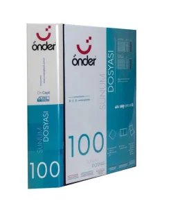 Supertrend Sunum Dosyası Önü Cepli A4 100lü SİYAH (1230-3)