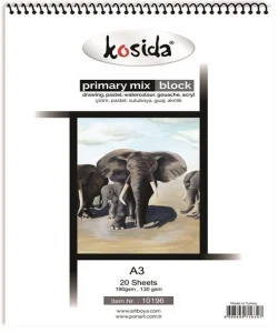 Supertrend Supertrend Primary Painting Mix Blok Spralli A3 Karma Resim Defteri 20 Sayfa