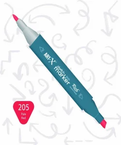 Supertrend Supertrend Sketch Marker Duo Çift Uçlu Marker Kalem 205 Pale Red