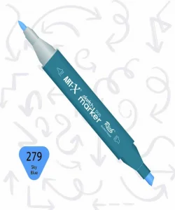 Supertrend Supertrend Sketch Marker Duo Çift Uçlu Marker Kalem 279 Sky Blue