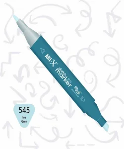 Supertrend Supertrend Sketch Marker Duo Çift Uçlu Marker Kalem 545 Ice Grey