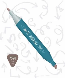Supertrend Supertrend Sketch Marker Duo Çift Uçlu Marker Kalem 7528 Pacific Grey