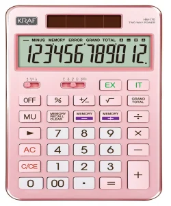 Supertrend Supertrendaüstü Hesap Makinesi 12 Hane PEMBE