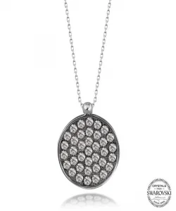 Supertrend Swa Crystal Taşlı Yuvarlak Gümüş Kadın Kolye