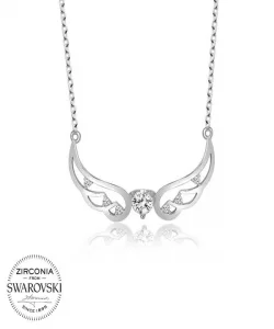 Supertrend Swa Taşlı Gümüş Kanat Bayan Kolye