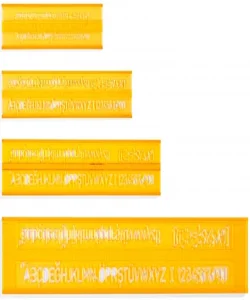 Supertrend Teknik Resim Yazı Şablonu Seti 3-5-7-10 mm.