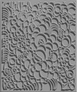 Supertrend Texture Plate Silikon Polimer Kil Desen ve Doku Kalıbı 9x9 cm. BUBBLES