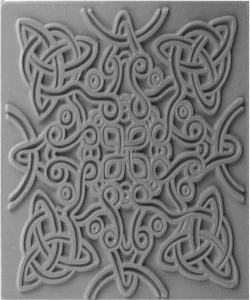 Supertrend Texture Plate Silikon Polimer Kil Desen ve Doku Kalıbı 9x9 cm. CELTIC KNOT