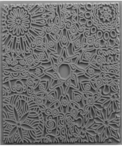 Supertrend Texture Plate Silikon Polimer Kil Desen ve Doku Kalıbı 9x9 cm. MANDALA