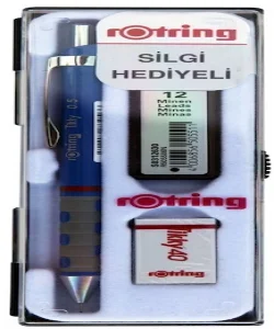 Supertrend Tikky Versatil Kalem + Min + Silgi Okul Seti 0.5 mm MAVİ