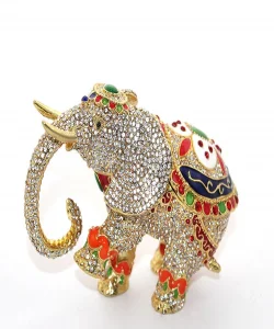 Swaroski Taşlı Tekli Fil Figürü SPR1886