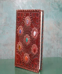 Taşlı Deri Defter Ksk3144