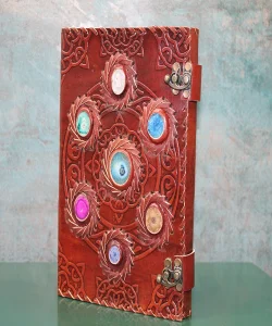 Taşlı Deri Defter Ksk3156