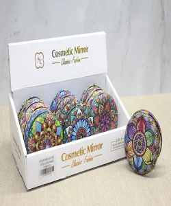 Taşlı Yuvarlak El Aynası Kalın SPR3757