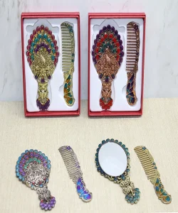 Tavuskuşu Ayna Ve Tarak Seti Küçük Boy SPR4990