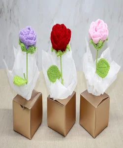 Tekli El Örgüsü Gül SPR4571