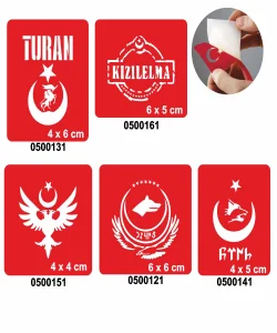 Türklük Modelleri Dövme Şablonu Kına Deseni