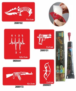 Vites Keleş Desenleri Hint Kınası ile Geçici Dövme Yapma Seti