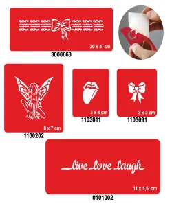 Yaşa Sev Gül 5li Set Geçici Dövme Kına Şablonu