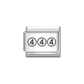 444 Yazılı İtalyan Charm