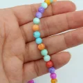 6mm Karışık Renkli Sedef boncuk