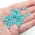 6mm Plastik Mavi Janjan Boncuk