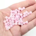 6mm Plastik Pembe-Beyaz Boncuk