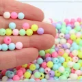 6mm Renkli Plastik Boncuk 10gr