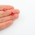 6mm Yuvarlak Kırmızı Murano
