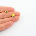 6mm Yuvarlak Sarı Murano